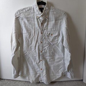 J Crew Light Cream Button Down Shirt - Slim XS